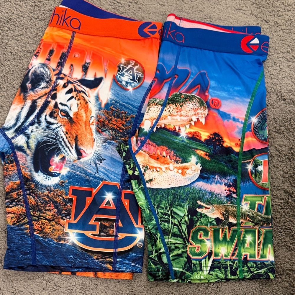 Ethika White and Gray Sports Shorts